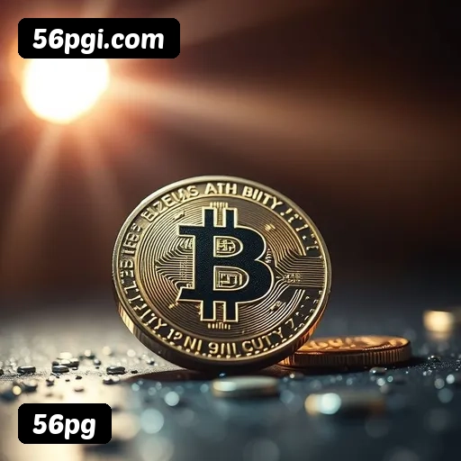 App 56pg para iOS e Android — interface mobile, login biométrico e PIX integrado